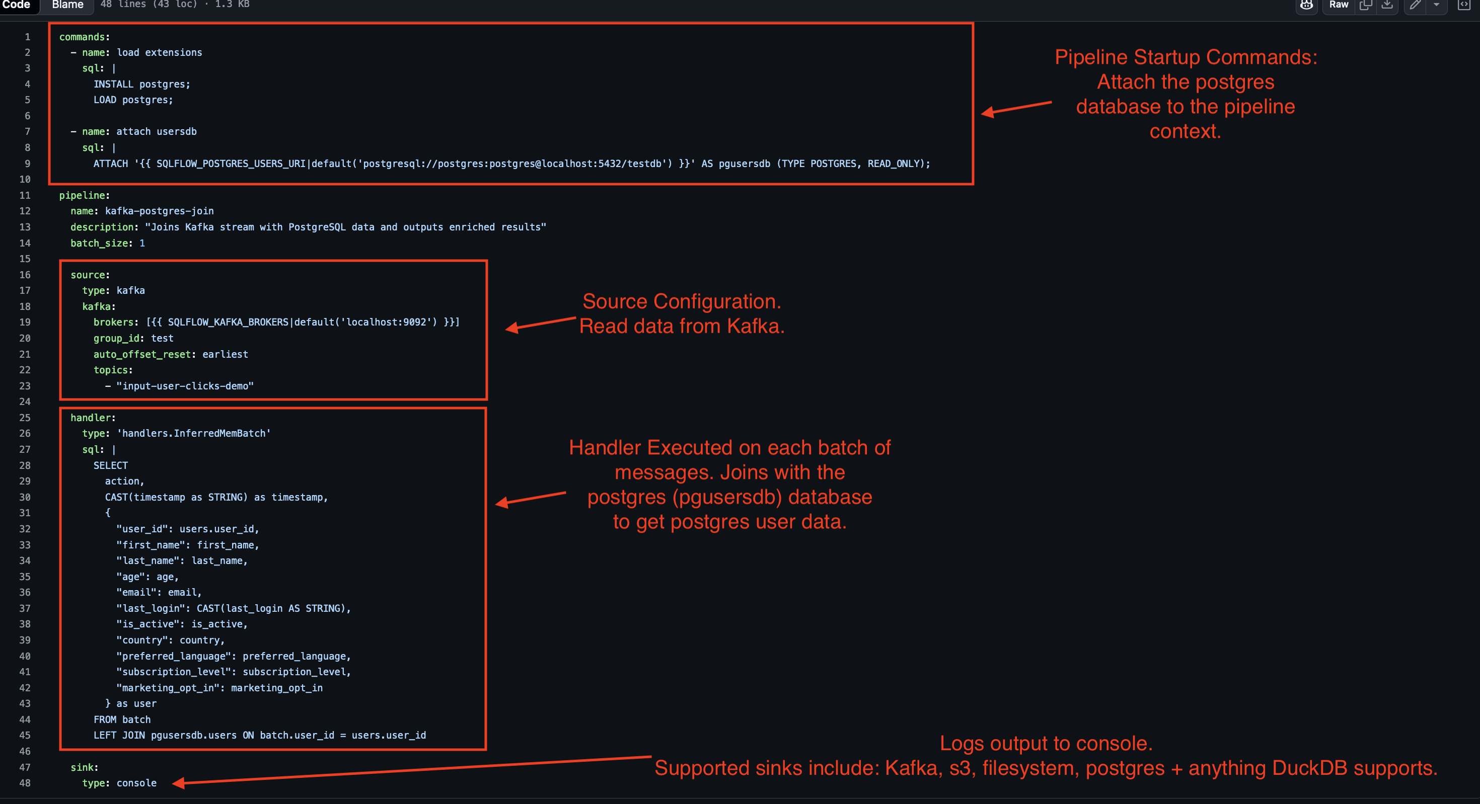 example configuration file